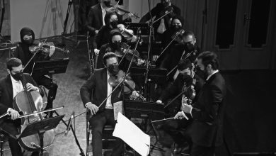 تصویر اجرای دلنشین گروه ارکستر سمفونیک تهران در سی و هفتمین جشنواره موسیقی فجر + گزارش تصویری